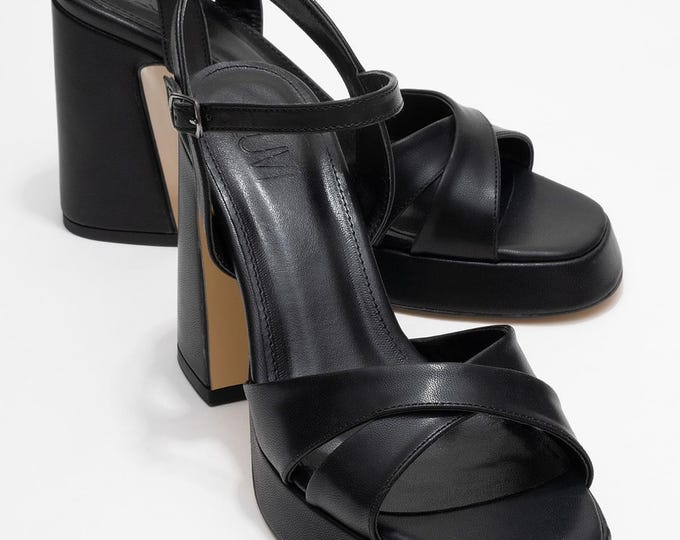 Ivory Wedding Heels: Handcrafted Cross Strap Bridal Shoes