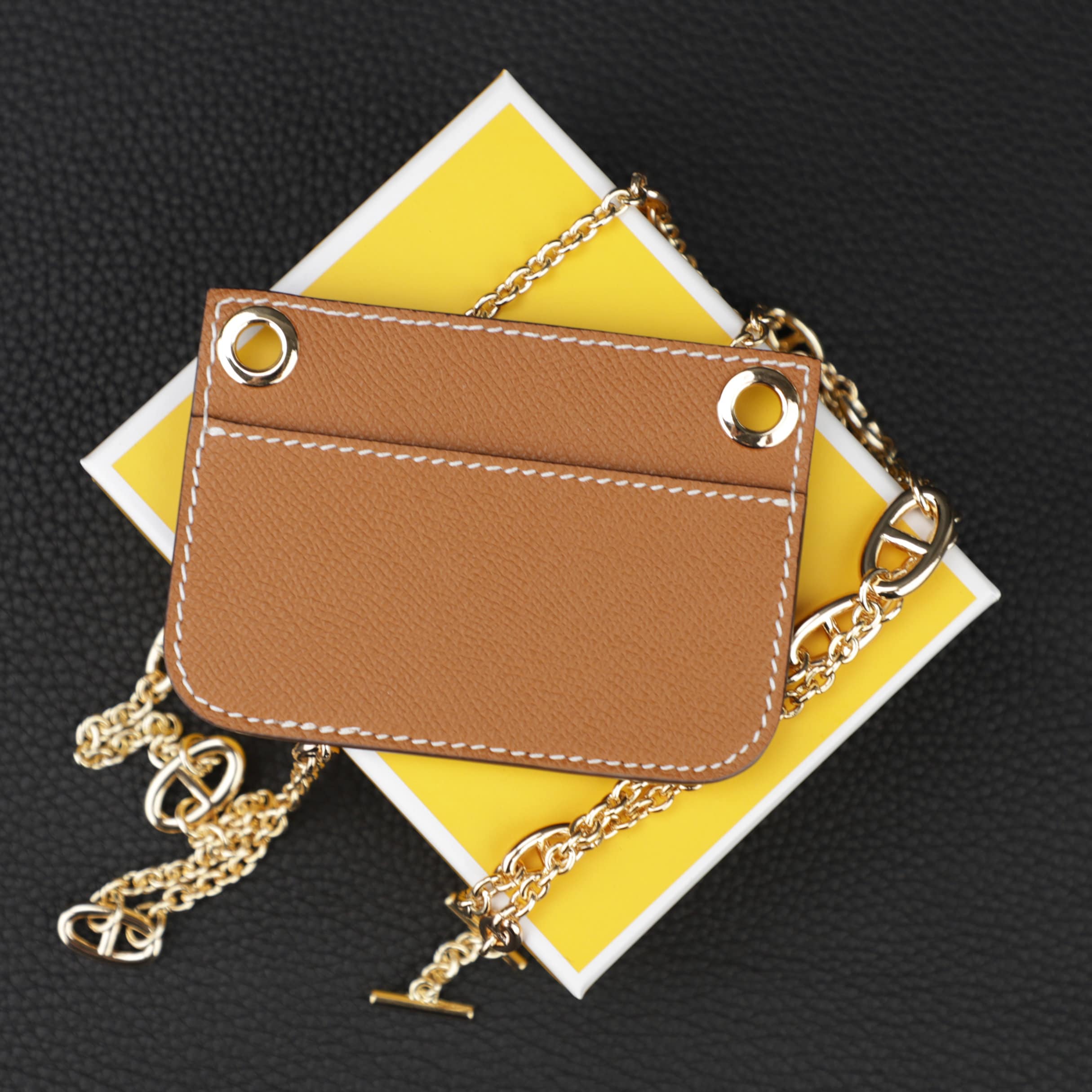 Conversion Kit Real Cowhide Leather Chain+Insert Change Your Tri fold Small  Wallet To A Small Crossbody Purse - AliExpress