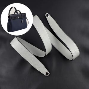 Correa de cuero Togo para bolso de hombro (4 cm) / Compatible con Herbag Messenger 39, Herbag 31 y Herbag Zipper / Correa ancha de repuesto para bolso