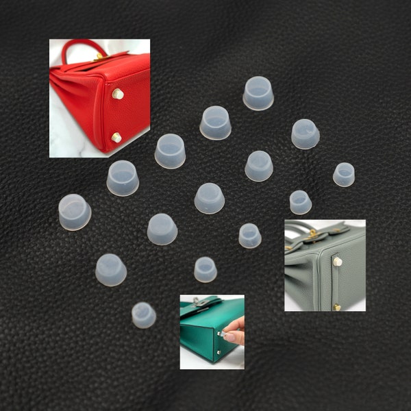 Silicon Stud Protector,Silicone Protective Studs for Birkin 25,30,35/Lindy 26,30 Precision Fit Bag Feet Stud Protector