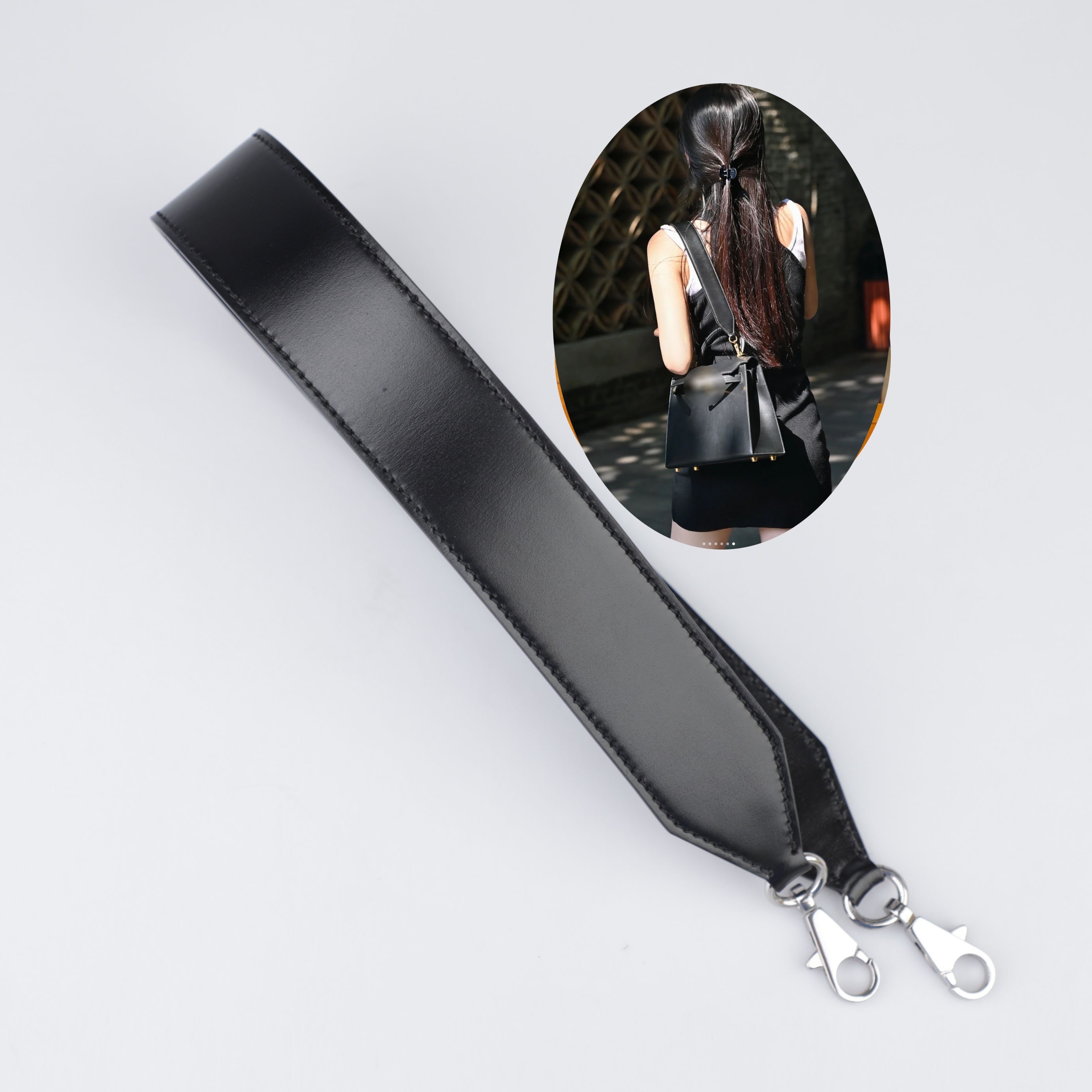 summy レザーベルト ブラック ハンドメイド KT-002 Black Box Leather Bag Strap: 4.0cm Kelly Shoulder or Crossbody - Etsy