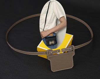 12mm epsom leather shoulder strap with epsom insert for the constance slim wallet,wallet shoulder strap,purse crossbody strap