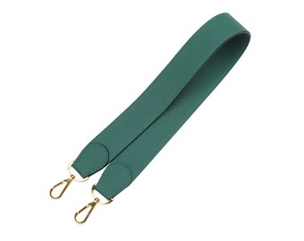 Togo Leather Bag Strap: 38mm Wide Kelly Shoulder Strap