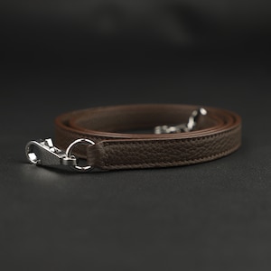 Chocolate togo leather kelly bag strap PHD