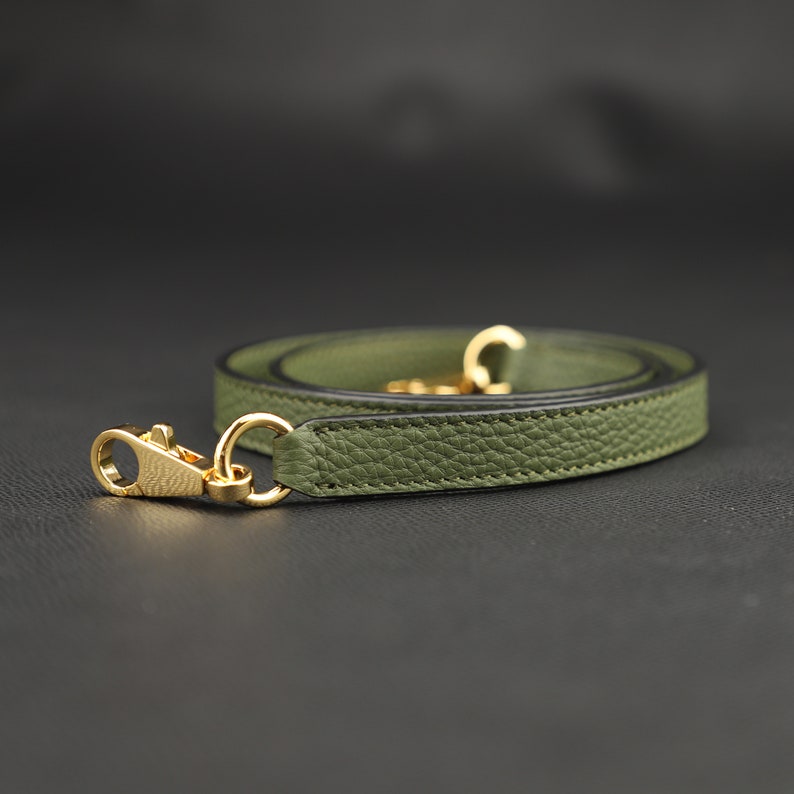 Olive togo leather kelly bag strap GHD