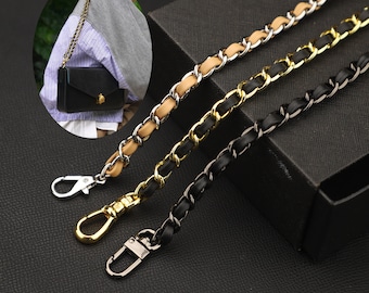 Handmade Swift Leather Chain Bag Strap: Replacement Shoulder/Crossbody