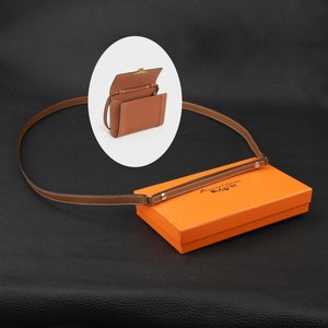 15 mm breiter Swift Schultergurt aus Leder für die Triomphe Tasche in glänzendem Kalbsleder