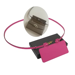 10 mm Epsom Insert und To Go Portemonnaie Schultergurt für Kelly Long Wallet, Constance lange Geldbörse To Go Schultergurt, Purse To Go Gurt