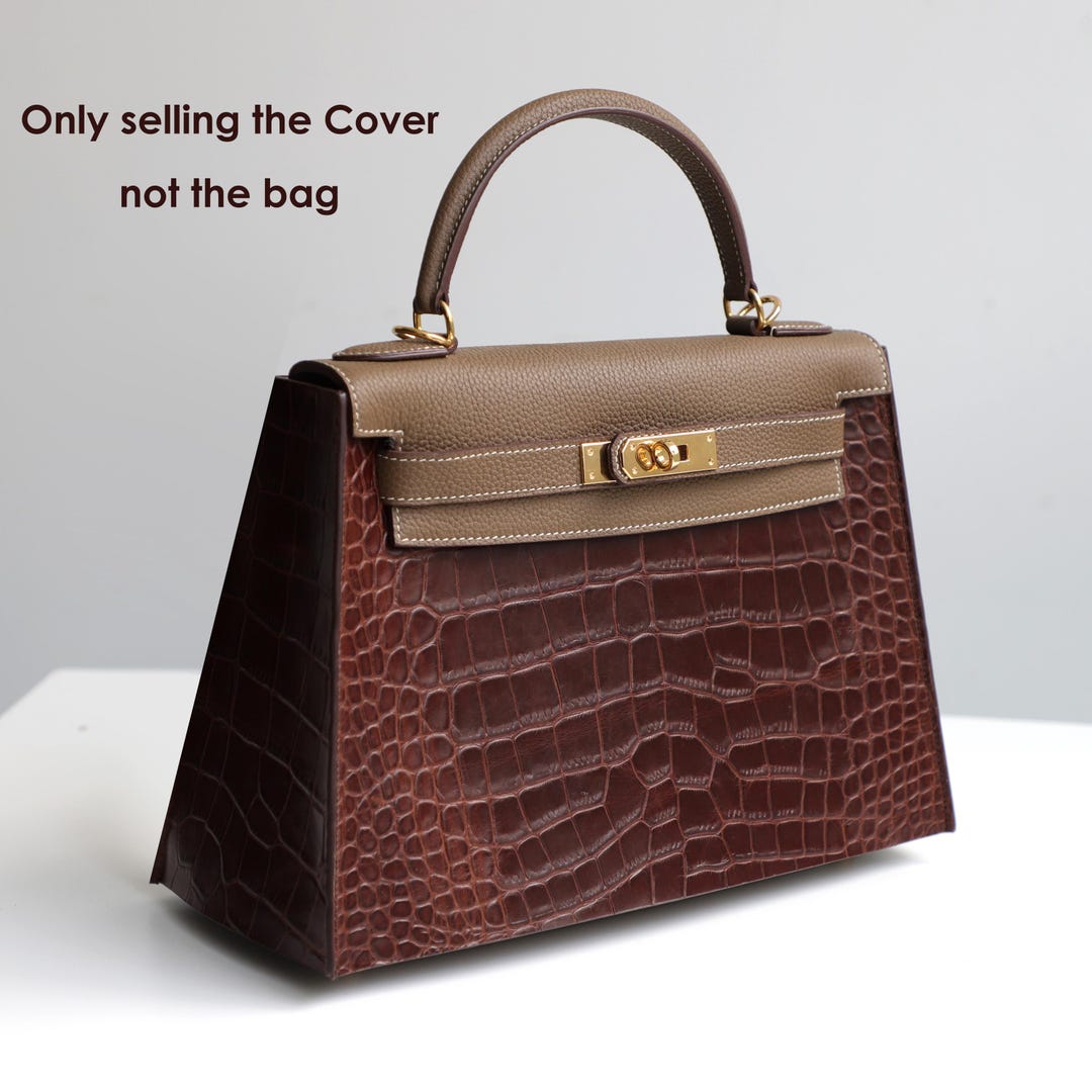 Embossed Leather Kelly Cover: Customizable Crocodile, Python, Ostrich ...