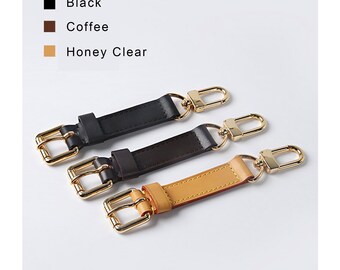 Leather Purse Strap Extender: Cow Leather Handbag Handle, Adjustable Buckle