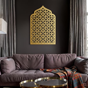 Mihrab Acrylic Islamic Wall Art | Prayer Room Decor | Arabic Calligraphy Muslim Home Decor | Modern Islamic Art  | Arabic Wall Hanging