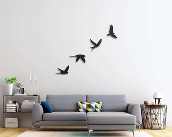 Belle décoration murale en bois oiseaux en vol, belle décoration murale faite main, décoration murale islamique, décoration murale artistique, décorations murales Beautifuk