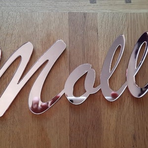 Mirror Acrylic, Personalized Name, Wall decor, Party Decoration, custom Birthday Gifts Baby Decor Nursery Sign Schools, Home Decor Wall Art