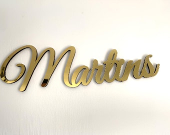 Custom Acrylic Name Sign, Name Wall Decor, Baby Shower, Nursery Sign Decor, Acrylic Mirror Name, Baby Name Sign  Acrylic Home Art, Eid Gifts