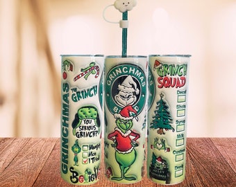 Grinchmas 20 ounce 3D Puffy Tumbler Starbucks