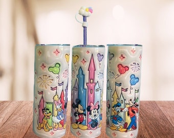 Disney Castle 20 Ounce Tumbler 3D puffy