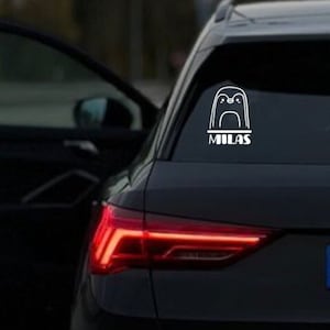 Katzenkopf Aufkleber Katze Autoaufkleber Tuning sticker film Car DIY Schwarz