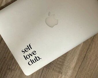 Aufkleber Spiegel | Self Love Club | positive Affirmation | Badezimmer Aufkleber | Deko für Badezimmer | Sticker  | Geschenk