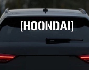 Hoondai | Hyundai | Hyundai i30n | i20N | Kona | Tuning | Auto | Car | Sticker | Scheiben Aufkleber | Autoaufkleber | Autosticker |