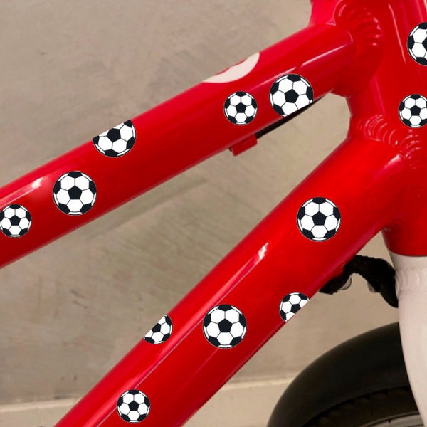 Fußball Aufkleber | Fahrrad Kinder | Sticker | Kinderfahrrad | Woom Fahrrad | Fahrradaufkleber | Gänseblümchen | Blümchen | Bobbycar | Helm