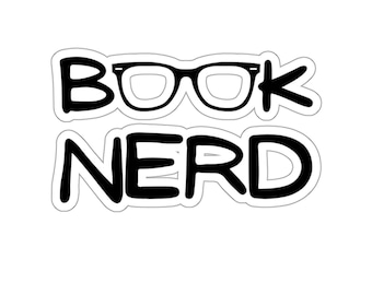 Book Nerd Sticker: Reading Glasses Vinyl Decal