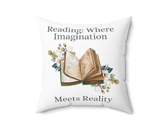 bookish gift, booktok merch, reading gift, reader gift, bookworm gift, bookish pillow, cute pillow, coquette pillow
