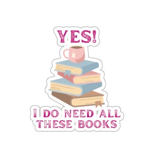 Bookish sticker, Book Nerd, booktock sticker, bookworm gift, laptop sticker, ereader sticker, phone sticker