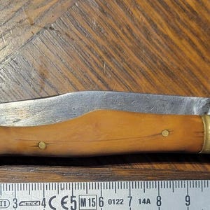 Folding knife, boxwood handle, Knife, Messer, Coltello,