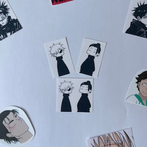 Adesivi di Satoru Gojo e Suguru Geto dall'anime Jujutsu Kaisen