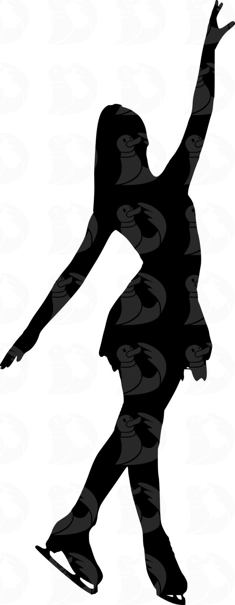 Figure Skating SVG Bundle, Figure Skating Silhouettes, Girls Figure