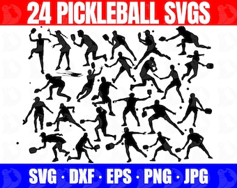 Pickleball SVG bundel, Pickleball Clipart, Pickleball PNG, Pickleball Cricut, Pickle Ball SVG, dinking, smashing, womens pickleball svg