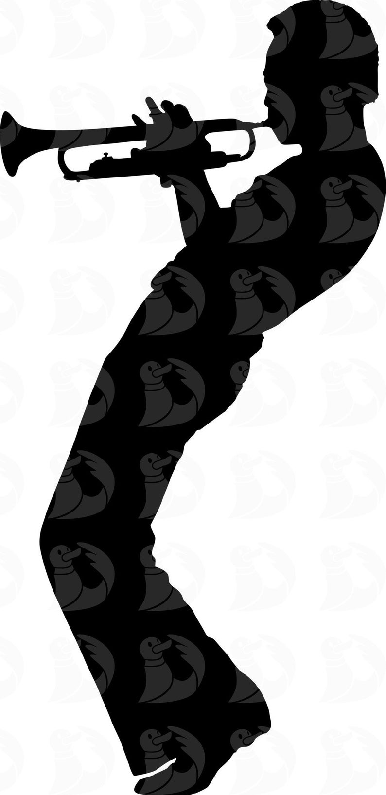 Trumpet Player SVG Bundle, Trumpet Player Silhouette Svgs, Jazz Svg ...