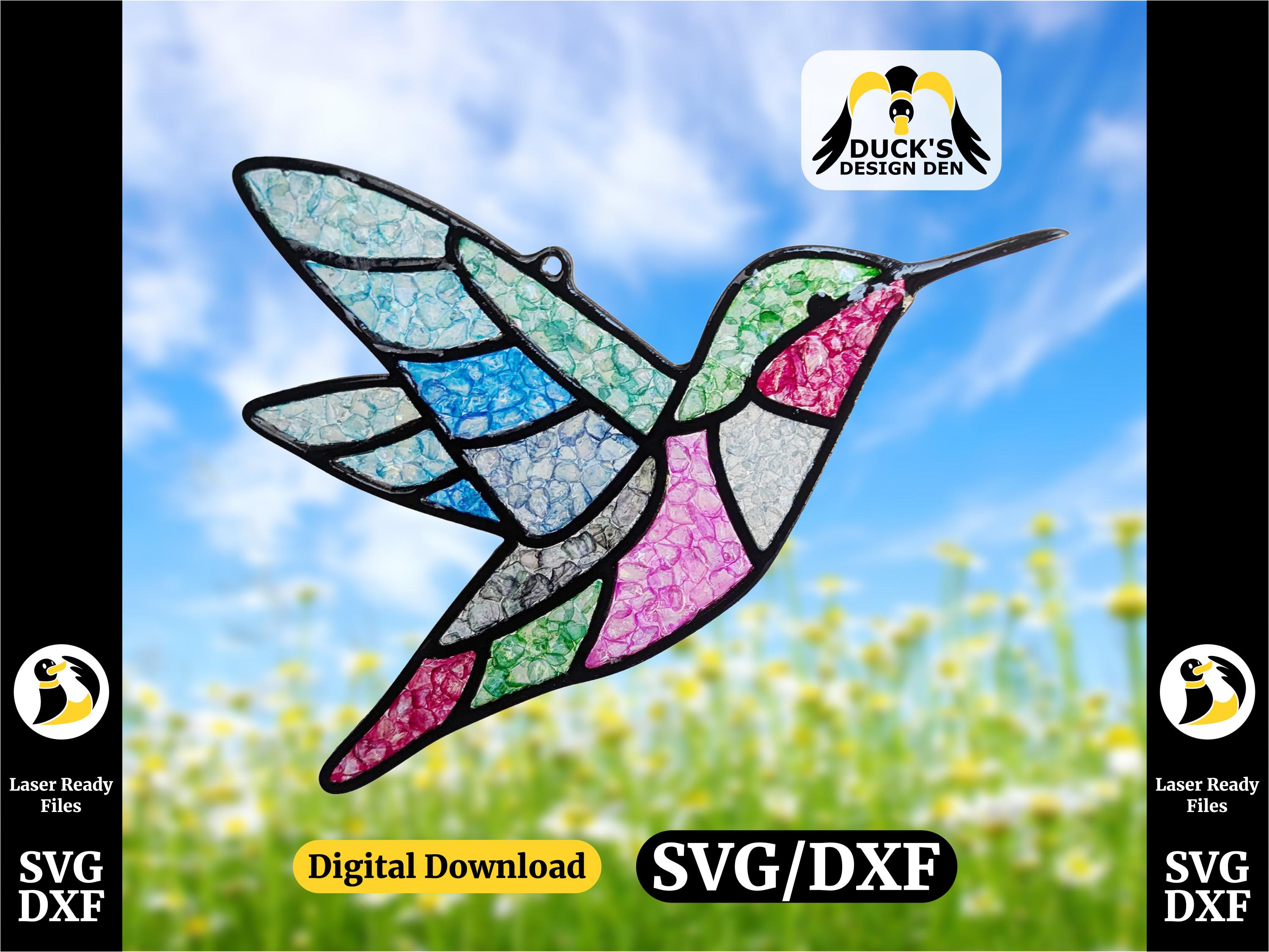 ハチドリ ハミングバード ステンドグラス オーナメント（ガラス細工 