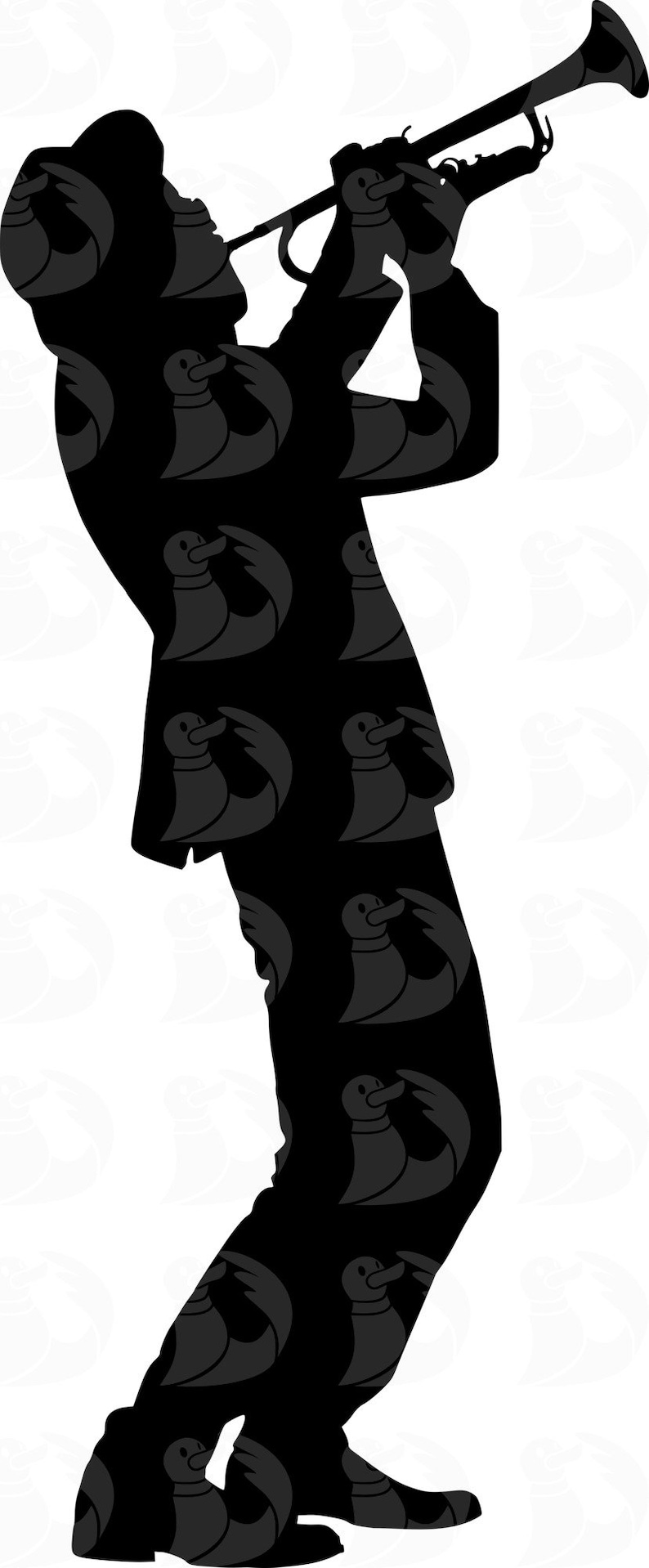 Trumpet Player SVG Bundle, Trumpet Player Silhouette Svgs, Jazz Svg ...