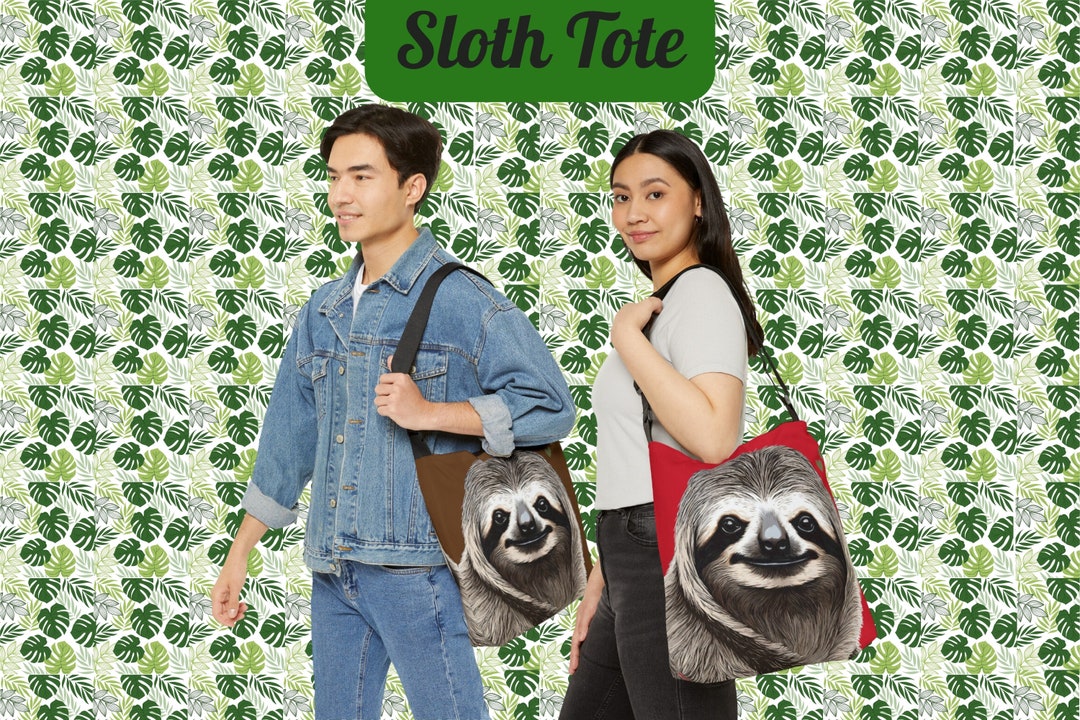 Sloth Handle SLOTH TOTE With Adjustable Handle - Etsy