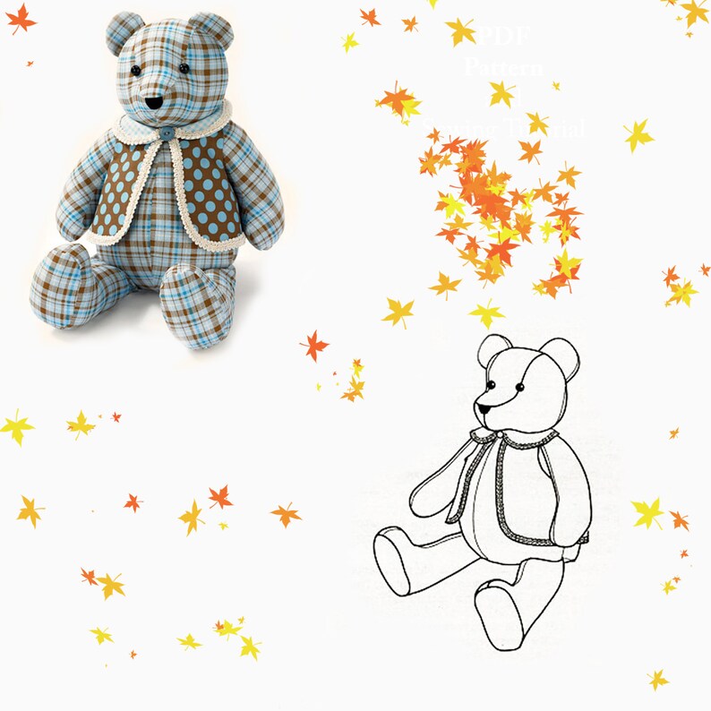 Simplicity A2115 Pattern Memory Bear Sewing Pattern Memorial - Etsy UK