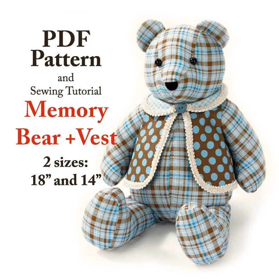 Simplicity A2115 Pattern Memory Bear Sewing Pattern Memorial Etsy