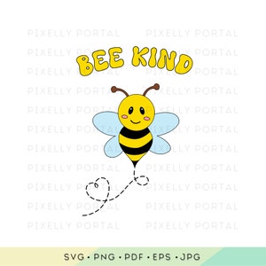 Vegan Vibes: Bee Kind | Print on demand designs | cliparts | vegan shirt designs | svg designs