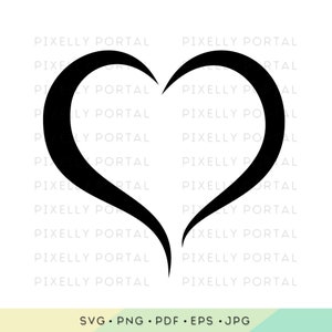 Open Heart Svg, 20 download istantanei in 4 colori, Open Heart Black, Open Heart White, Open Heart Pink, Open Heart Baby Blue