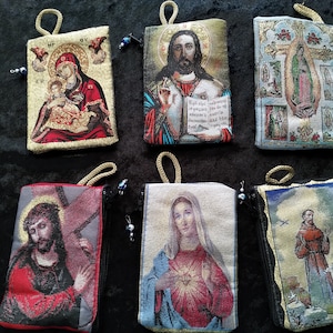 Rosary pouch, rosary or coin purse, catholic rosary carrier