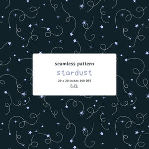 stardust stars seamless pattern cosmic digital paper, cute print, printable digital paper, fabric scrapbook JPEG and PNG instant download