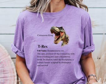 T Rex Vintage Graphic T-Shirt Dinosaur Shirt T-Rex Dino T-Shirt Unisex Adult Y2k Shirt Gift for Dad T-Rex Dad Shirt Daddy Shirt Paleontology