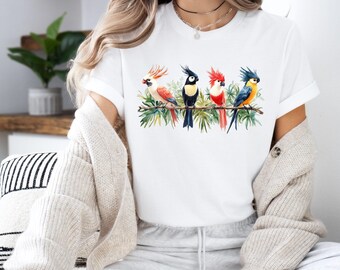 Australian Birds Shirt Bird Lover Gifts Australia Humour Aussie Shirt Retro Bird Shirt Gift for Her Bird Watching Nerd Nature Lover Gift