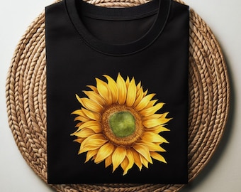 Zonnebloem shirt bloemen T-shirt bloemenshirt tuin shirt vrouwen shirt Sunshine Tee cadeau voor haar zonnebloem T-shirt botanische shirt