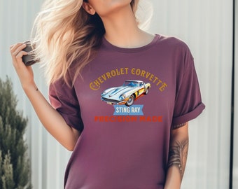 Retro Chevrolet Corvette Sting Ray Tee Iconic 60's Muscle Car Shirt Design Gift for Car Car Collectors Enthusiasts Sting Ray Classic Shirt
