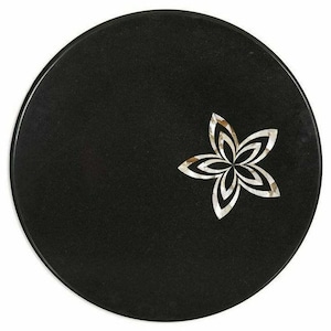 Marble Side Coffee Table Top Semi Precious Stones Handmade Inlay Art Worl Home Decor