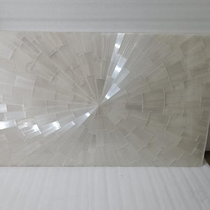 Selenite Dining And Kitchen Counter Top/ Center Table Top / Luxury Selenite Gemstone Home Interior Design