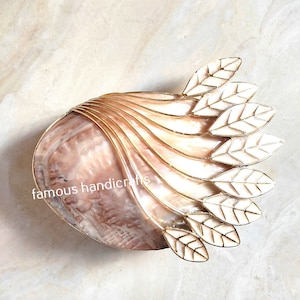 Natural Seashell inlaid Brass purse bride beach bag, Wedding Designer bag, mother of pearl clutch, seashell clutch.
