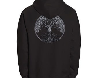 Organic Unisex Pullover Hoodie - Tree IV