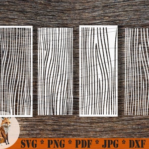 Wood Grain Plank SVG, modello papercut con struttura in legno, contorno dell'albero File SVG Paper Cut Tree per macchina da taglio cricut